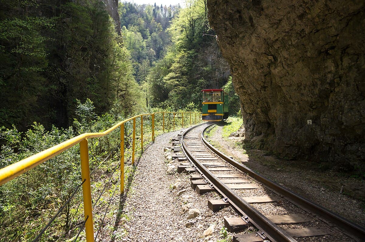 Гуамское ущелье — узкоколейная железная дорога